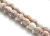Picture of 8x8 mm, round, gemstone beads, Mexican crazy lace agate, natural, frosted