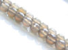 Image de 8x8 mm, perles rondes, pierres gemmes, agate, gris chaud ou greige, à facettes, naturel