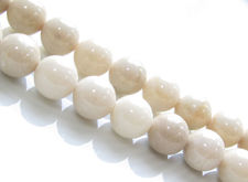 Image de 8x8 mm, perles rondes, pierres gemmes, pierre de rivière, blanc antique, naturelle