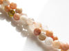 Image de 6x6 mm, perles rondes, pierres gemmes, pierre de soleil, naturelle