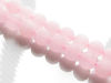 Picture of 8x8 mm, round, gemstone beads, rose quartz, natural, frosted