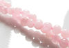 Image de 6x6 mm, perles rondes, pierres gemmes, quartz rose, naturel, qualité B