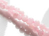 Picture of 6x6 mm, round, gemstone beads, rose quartz, natural, B-grade