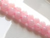Picture of 8x8 mm, round, gemstone beads, rose quartz, natural, B-grade