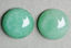Image de 14x14 mm, rond, cabochons de pierres gemmes, aventurine, verte, naturelle