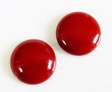 Picture of 14x14 mm, round, gemstone cabochons, red jasper, natural