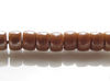 Afbeelding van Tsjechische rocailles, maat 8, ondoorzichtig, chocolade bruin, glanzend