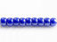 Picture of Czech seed beads, size 8, opaque, ultramarine blue, luster