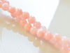 Image de 6x6 mm, perles rondes, pierres gemmes, jade Mashan, rose brumeux