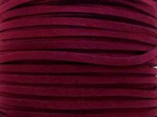Image de 3x1,2 mm, cordon synthétique en suédine Ultra, rouge bordeaux profond, 5 mètres