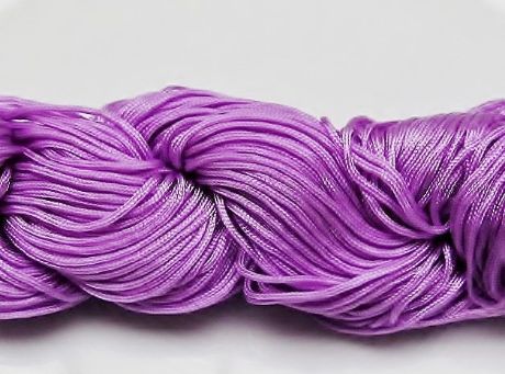 Picture of Chinese knotting cord - braided nylon cord, 0.8 mm, lavender blue, 5 meters