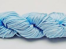 Picture of Chinese knotting cord - braided nylon cord, 0.8 mm, light blue, 5 meters