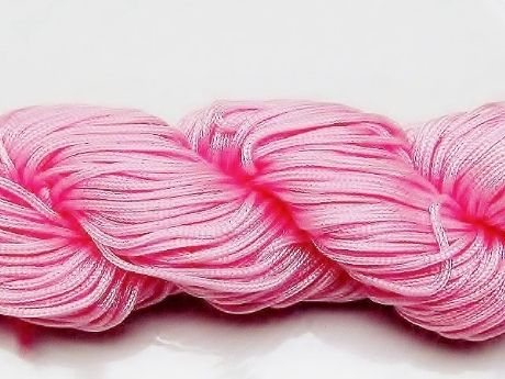 Picture of Chinese knotting cord - braided nylon cord, 0.8 mm, pink, 5 meters