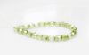 Picture of 6x6 mm, Czech faceted round beads, transparent, celadon green luster
